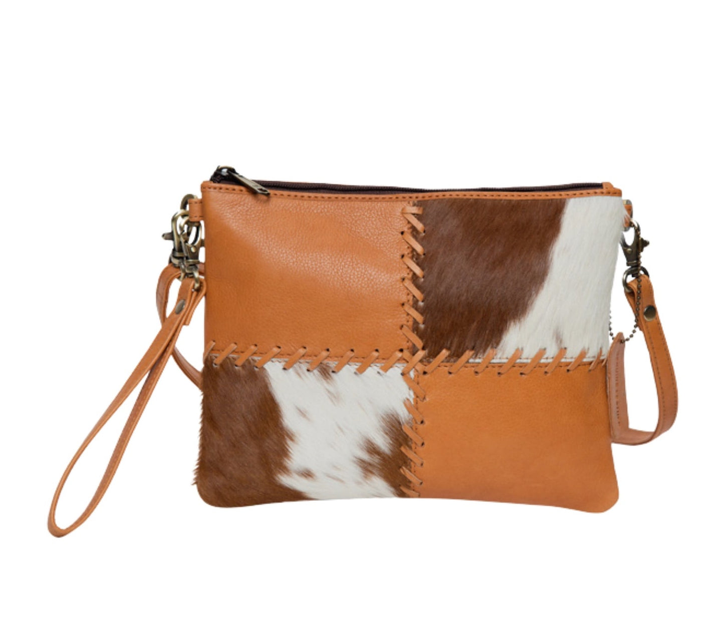 Natural Cowhide Clutch Purse