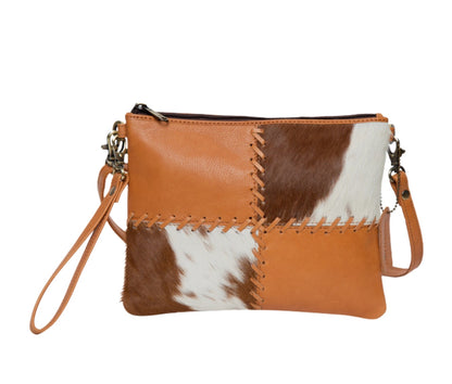 Natural Cowhide Clutch Purse