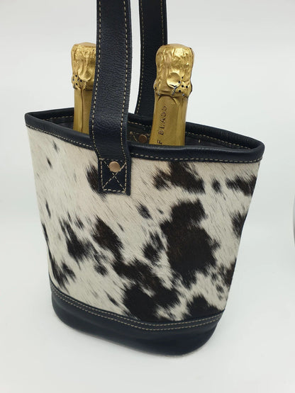 Real Cowhide Wine Bag