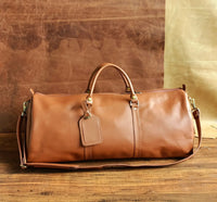 This exquisite leather duffle bag is the perfect travel companion. Crafted from the most premium leather, it's sure to impress with its classic style and long-lasting durability.