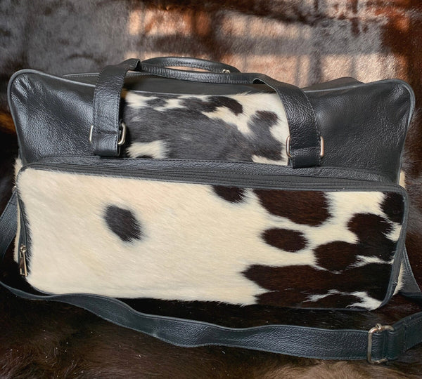Real Cowhide Weekender Bag