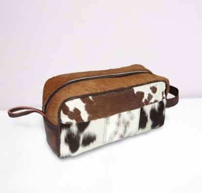 Cowhide Cosmetic Bag