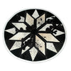 Discover the perfect addition to your decor: a unique cowhide patchwork rug! Ideal for any interior design project, entryway, or as a statement piece under a farmhouse table.