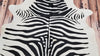 small zebra cowhide rug