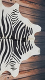 zebra cowhide rug Brazilian Hair On Cow Hide 88 by 72 inches 1517