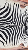 zebra cowhide rug Brazilian Hair On Cow Hide 88 by 72 inches 1517