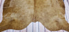 large champagne cowhide rug Brazilian 84 X 75 Inches