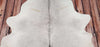 Light Grey Cowhide Rug Large 7.5ft x 6.5ft