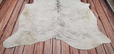 Extra Large Cowhide Rug Gray Brindle 7.9ft x 6.5ft