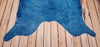 Dyed Turquoise Cowhide Rug 5.4ft x 5.1ft