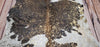 Large Beautiful Cowhide Rug With Gold 7.5ft x 6.3ft