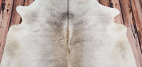 Light Grey Cowhide Rug 82 x 72 Inches