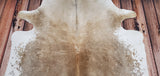 Large Champagne Cowhide Rug 82 X 74 Inches
