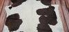 Natural Brown Black Cowhide Rug 6.6ft x 5ft