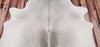 Large Cowhide Rug Grey Ivory 7ft x 6ft