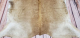 Genuine Cowhide Rug Taupe Palomino 7.1ft x 6.2ft