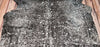 Large Black Silver Metallic Cowhide Rug 7.6ft x 6.8ft
