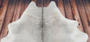 Natural Cowhide Rug Light Grey 7ft x 6.4ft
