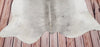 Natural Cowhide Rug Light Grey 7ft x 6.4ft