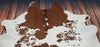 Salt Pepper Brown White Cowhide Rug 7.6ft X 7ft
