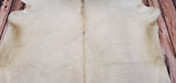Authentic Cowhide Rug Beige Champagne 6.2ft x 6.6ft