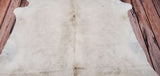 Large Cream White Cowhide Rug 7ft x 6ft