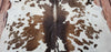 Large Cowhide Area Rug Tricolor 7.5ft x 7ft