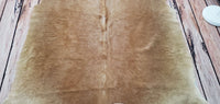 Brazilian Small Cowhide Rug Beige Brown 6.6ft x 5.4ft