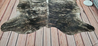 XL Brindle Cowhide Rug 7ft x 6.6ft