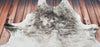 Large Brindle Grey Cowhide Rug 7.5ft x 7ft