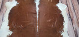 Genuine Hereford Brown Cowhide Rug 6.3ft x 5.3ft