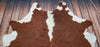 Natural Brown Hereford Cowhide Rug 6ft x 6ft