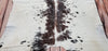 Speckled Brown Black White Cowhide Rug 7ft x 6.5ft
