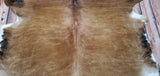 Natural Cowhide Rug Light Brindle Brown 7.5ft x 7ft