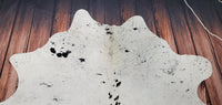 Salt and pepper cowhide rugs 6.6ft x 7ft