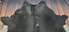Large Black White Cowhide Rug 6.6ft x 6.6ft