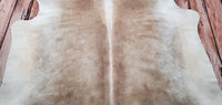 Cappuccino Grey Cowhide Rug 8ft x 7ft