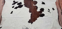 Large Spotted Cowhide Rug 7.3ft x 6.5ft