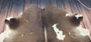 Large Dark Brown Cowhide Rug 7ft x 6.4ft