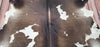 Large Dark Brown Cowhide Rug 7ft x 6.4ft