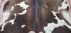 Large Dark Brown Cowhide Rug 7ft x 6.4ft