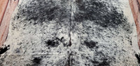 Speckled Cowhide Rug Black White 8ft x 7ft