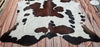 Large Tricolor Cow Hide Rug 7.4ft x 7ft