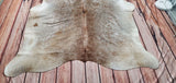 Beige Champagne Cowhide Rug 7ft x 6ft