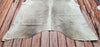 Grey Tan Cow hide Rug 6.2ft x 6ft