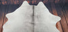 Small Grey Cowhide Rug 6ft by 5.6ft