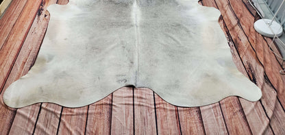 Grey Cowhide Rugs 7ft X 6.5ft