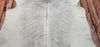 Genuine Light Gray Cowhide Rug 6.8ft x 6.8ft