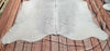Genuine Light Gray Cowhide Rug 6.8ft x 6.8ft
