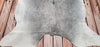 New Large Dark Grey Cowhide Rug 6ft x 5.5ft